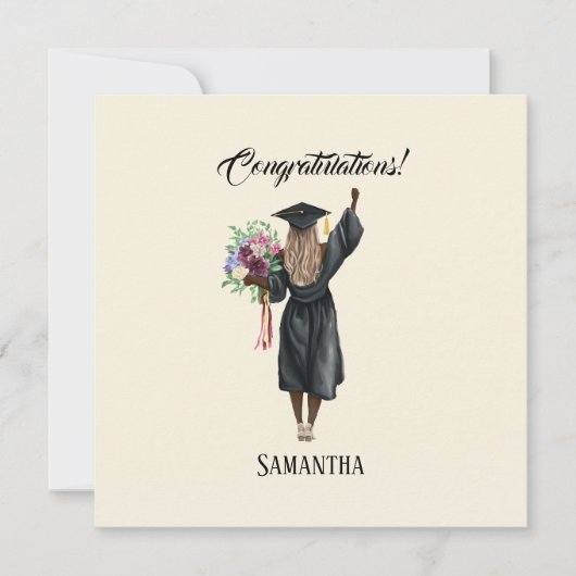 Gepersonaliseerde Waterverf Afstuderen (7) (Voorkant)