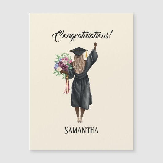 Gepersonaliseerde Waterverf Afstuderen (7) (Voorkant)