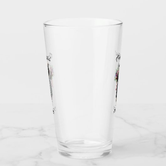 Gepersonaliseerde Waterverf Afstuderen (7) Glas (Rechts)