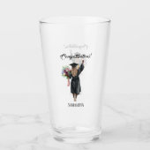 Gepersonaliseerde Waterverf Afstuderen (7) Glas (Voorkant)