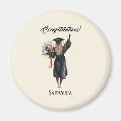 Gepersonaliseerde Waterverf Afstuderen (7) Magneet (Voorkant)