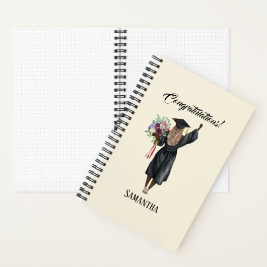 Gepersonaliseerde Waterverf Afstuderen (7) Notitieboek (Binnen)