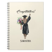 Gepersonaliseerde Waterverf Afstuderen (7) Notitieboek (Voorkant)