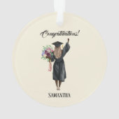 Gepersonaliseerde Waterverf Afstuderen (7) Ornament (achterkant)