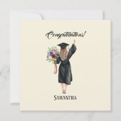 Gepersonaliseerde Waterverf Afstuderen (8) (Voorkant)