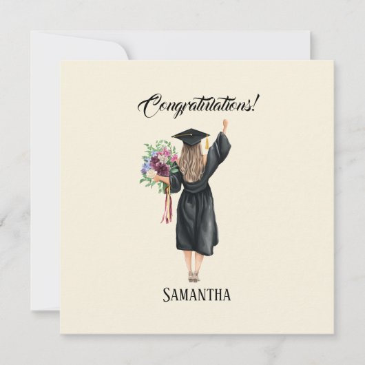 Gepersonaliseerde Waterverf Afstuderen (8) (Voorkant)