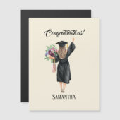 Gepersonaliseerde Waterverf Afstuderen (8) (Voorkant / Achterkant)