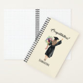 Gepersonaliseerde Waterverf Afstuderen (8) Notitieboek (Binnen)