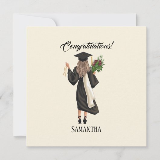 Gepersonaliseerde Waterverf Afstuderen (9) (Voorkant)