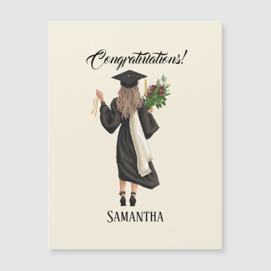 Gepersonaliseerde Waterverf Afstuderen (9) (Voorkant)