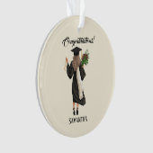 Gepersonaliseerde Waterverf Afstuderen (9) Ornament (voorkant)