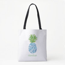 Gepersonaliseerde Waterverf Ananas Chinoiserie