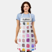 Gepersonaliseerde Waterverf artiest Schort (Gedragen)