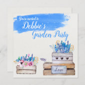 Gepersonaliseerde Waterverf bloembakken Kaart (Voorkant / Achterkant)