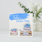 Gepersonaliseerde Waterverf bloembakken Kaart (Staand voorkant)