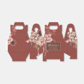 Gepersonaliseerde Waterverf Bloemen Thanksgiving Bedankdoosjes (Uitgevouwen)