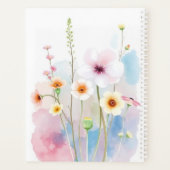 Gepersonaliseerde Waterverf Bloemen tuin Planner (Achterkant)