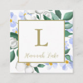 Gepersonaliseerde Waterverf Bloemenbellen of Informatiekaartje (Voorkant)