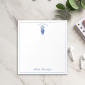 Gepersonaliseerde Waterverf Blue Hydrangea Notitieblok
