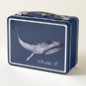Gepersonaliseerde waterverf Blue Whale (Achterkant)
