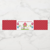 Gepersonaliseerde Waterverf Boerderij Birthday Waterfles Etiket (Enkel label)