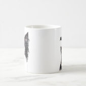 Gepersonaliseerde Waterverf Border Collie Koffiemok (Center)