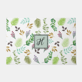 Gepersonaliseerde Waterverf Botanische Deurmat