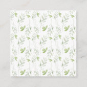 Gepersonaliseerde Waterverf Bow Calling of Informatiekaartje (Achterkant)