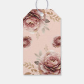 Gepersonaliseerde Waterverf Bruids High Tea Shower Cadeaulabel (Achterkant)