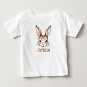 Gepersonaliseerde Waterverf Bunny Gezicht Schattig