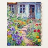 Gepersonaliseerde Waterverf Cottage Garden Planner (Achterkant)