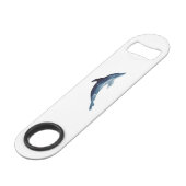 GEPERSONALISEERDE WATERVERF DOLFIJN FLESOPENER SPEED FLESSENOPENER (Voorkant Gekanteld)
