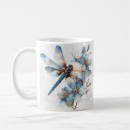 Gepersonaliseerde Waterverf Dragonfly Mok