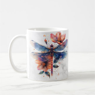 Gepersonaliseerde Waterverf Dragonfly Mok