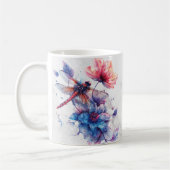 Gepersonaliseerde Waterverf Dragonfly Mok (Links)