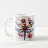 Gepersonaliseerde Waterverf Dragonfly Mok (Links)