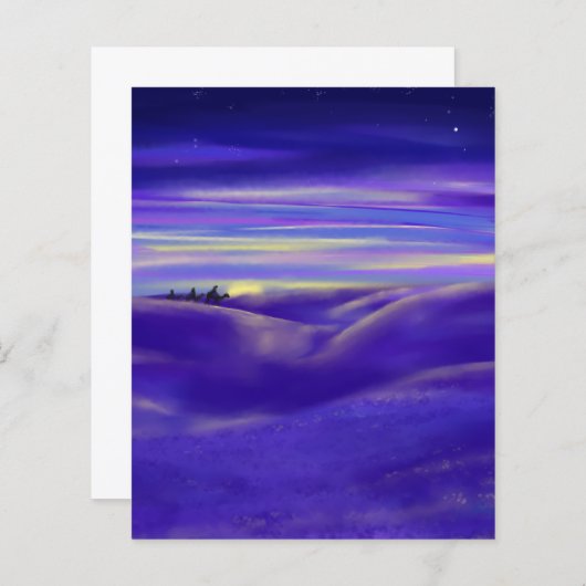 Gepersonaliseerde Waterverf Drie Wijze Mannen Kers (Voorkant / Achterkant)