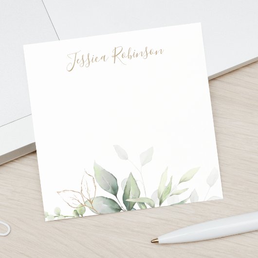 Gepersonaliseerde Waterverf Eucalyptus Greenery Post-it® Notes