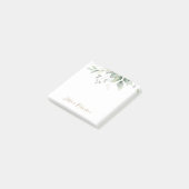 Gepersonaliseerde Waterverf Eucalyptus Greenery Post-it® Notes (Schuin)