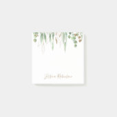 Gepersonaliseerde Waterverf Eucalyptus Greenery Post-it® Notes (Voorkant)