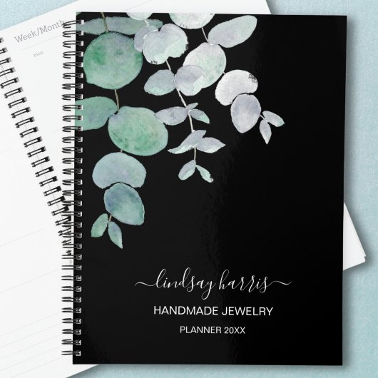 Gepersonaliseerde Waterverf Eucalyptus Juwelier 20 Planner