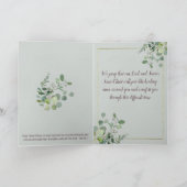 Gepersonaliseerde Waterverf Eucalyptus Sympathie Kaart (Binnen)