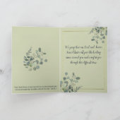 Gepersonaliseerde Waterverf Eucalyptus Sympathie Kaart (Binnen)