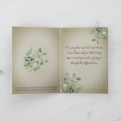 Gepersonaliseerde Waterverf Eucalyptus Sympathie Kaart (Binnen)