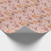 Gepersonaliseerde Waterverf Fall Leaves Cadeaupapier (Hoek)