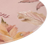 Gepersonaliseerde Waterverf Fall Leaves Snijplank (Hoek)