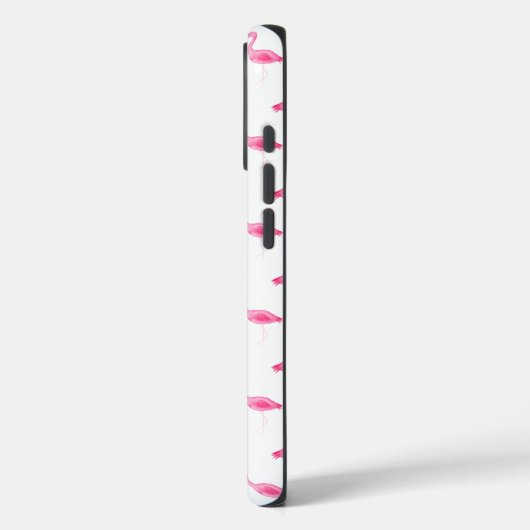 Gepersonaliseerde Waterverf Flamingo Case-Mate iPhone Case (Achterkant / Links)