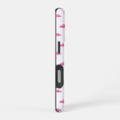 Gepersonaliseerde Waterverf Flamingo iPhone Hoesje (Rechterkant)