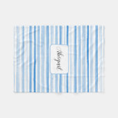GEPERSONALISEERDE WATERVERF fleece deken (Voorkant (Horizontaal))