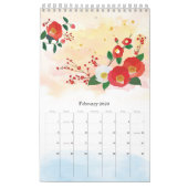Gepersonaliseerde Waterverf Floral Botanische Kale Kalender (Feb 2026)